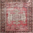 thumbnail image 1 of Ahgly Company Indoor Square Traditional Brown Red Persian Area Rugs, 3' Square, 1 of 6