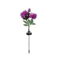 thumbnail image 2 of Yhmxh Solar Peony Flower Stake Lights Outdoor Waterproof, 26.7 inch Dusk to Dawn Solar Powered LED Pathway Lights, Bendable Realistic Peony Landscape Decorative Lamp for Yard Lawn Patio Decor, 2 of 6