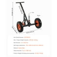 thumbnail image 6 of KFFKFF Trailer Mover, 1200lbs Load Bearing, Constructed from Carbon Steel with 18 inch and 22 inch Height Adjustability, 2 inch Ball, 15.2 inch Air-filled Tires, Suitable for RV Trailer Relocation, 6 of 9
