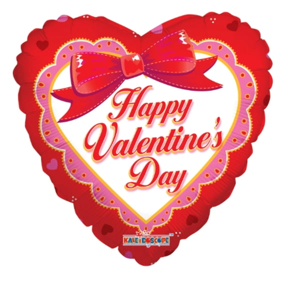 18" HAPPY VALENTINE'S DAY Ribbon Balloon Party Supplies Decorations Foil Mylar Balloon
