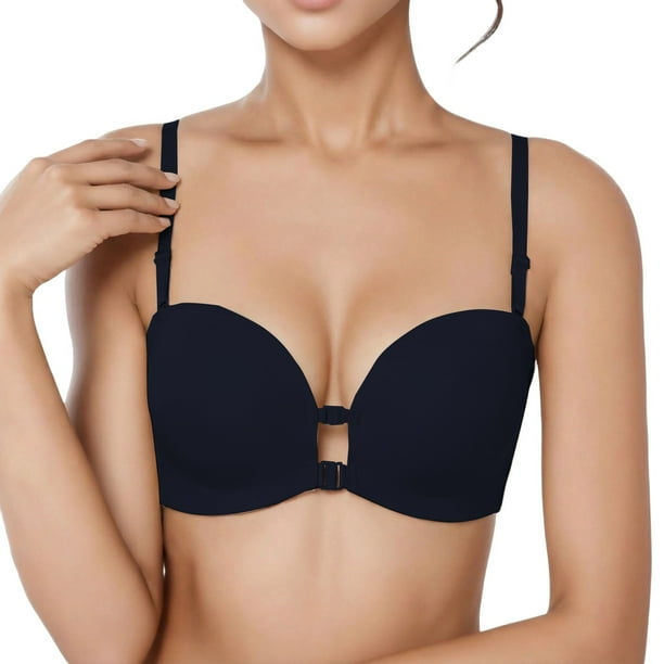 Brasier Mujer Sujetador Push up Cómodo sin Costuras, sin Relleno, sin Aros, Tipo Bralette, con Sujeción Ligera y Cobertura Suave. Mediana