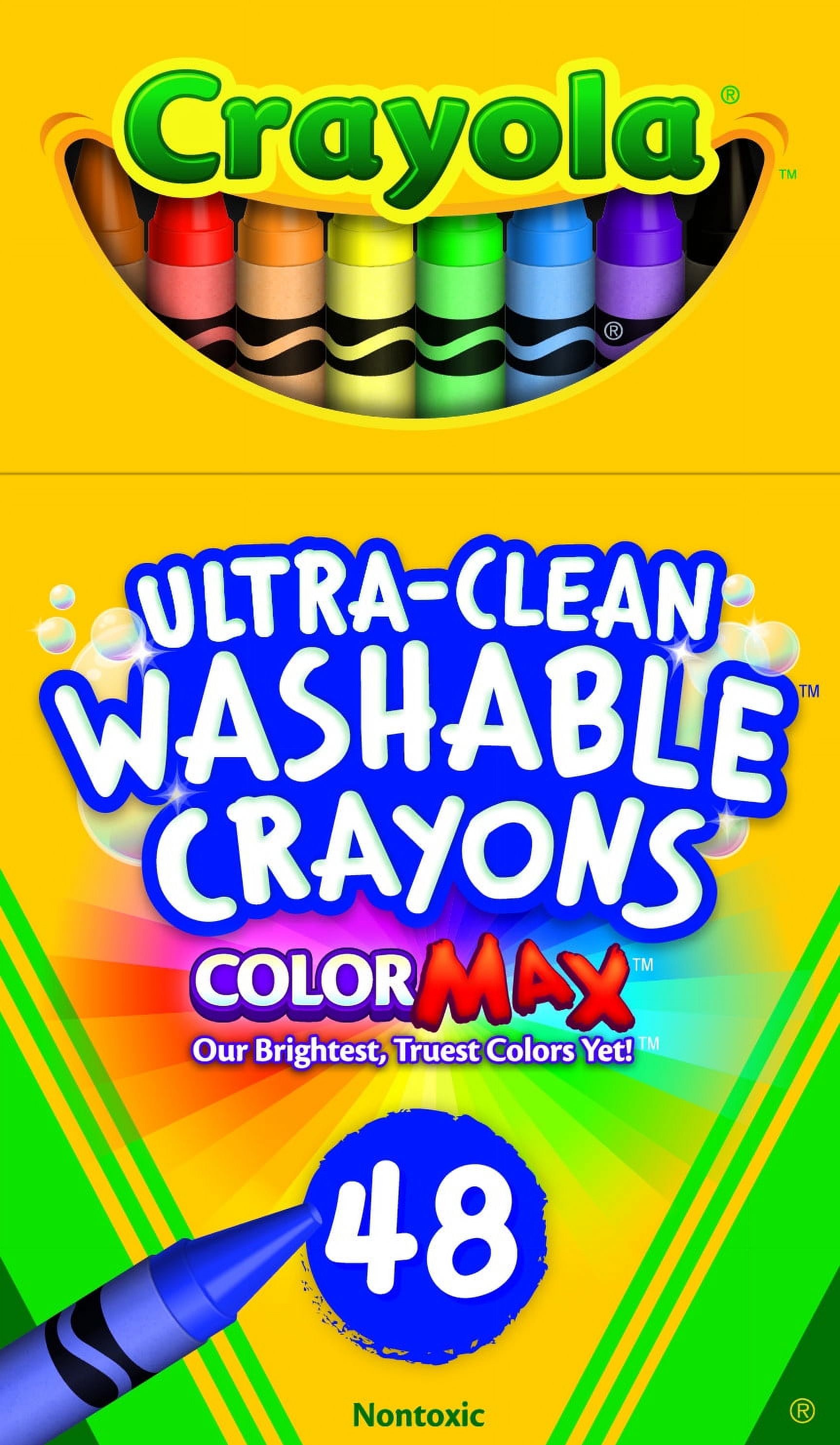 Crayola Ultra Clean Washable Color Max Crayons, Standard Size, Set of 24