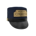 thumbnail image 3 of Nicky Bigs Novelties Child Deluxe Navy Blue Conductor Hat for Kids Adjustable Train Engineer Cap for Costumes, Halloween, Pretend Play & Theater Classic Railway Conductor Style for Boys & Girls, 3 of 6