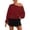 Wine, variant on Hurxie Womens Oversized Sweatshirt Long Sleeve Off The Shoulder Pullover Casual Comfy Fall Outfits Pink,2XL