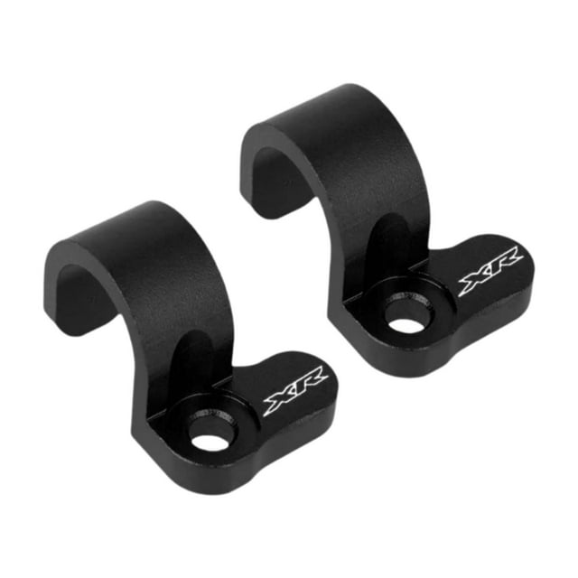 2 abrazaderas resistentes para manguera de freno para motocicletas XR250 XR400 y la mayoría de . Negro