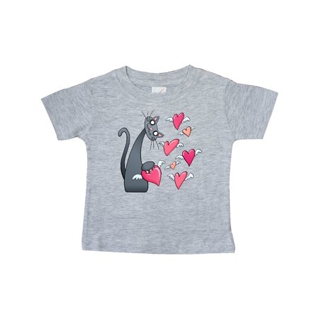 

Inktastic Cat Versus Valentine’s Day Hearts with Wings Gift Baby Boy or Baby Girl T-Shirt