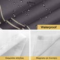 thumbnail image 4 of No Hook Boho Purple Flower Shower Curtain with Snap in Liner Set, Abstract Bohemia Pesley Floral Waterproof Fabric Bathroom Curtains with See Through Top Window, Hotel Style Standard 72 x 72 Inch, 4 of 9