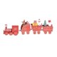 thumbnail image 1 of mini casas de pueblo colgantes Lote 4 Decoración De Trenes De Navidad Mini Tren De Madera Juguetes De Regalo Para Niños Para Fiesta Rojo Magideal mini casas de pueblo colgantes, 1 of 7