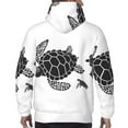 thumbnail image 7 of Goofa Family Of Sea Turtles for Men's Hooded Sweatshirt - Lightweight Pullover Hoodie with Kangaroo Pocket, Perfect for Everyday Wear-Small, 7 of 7