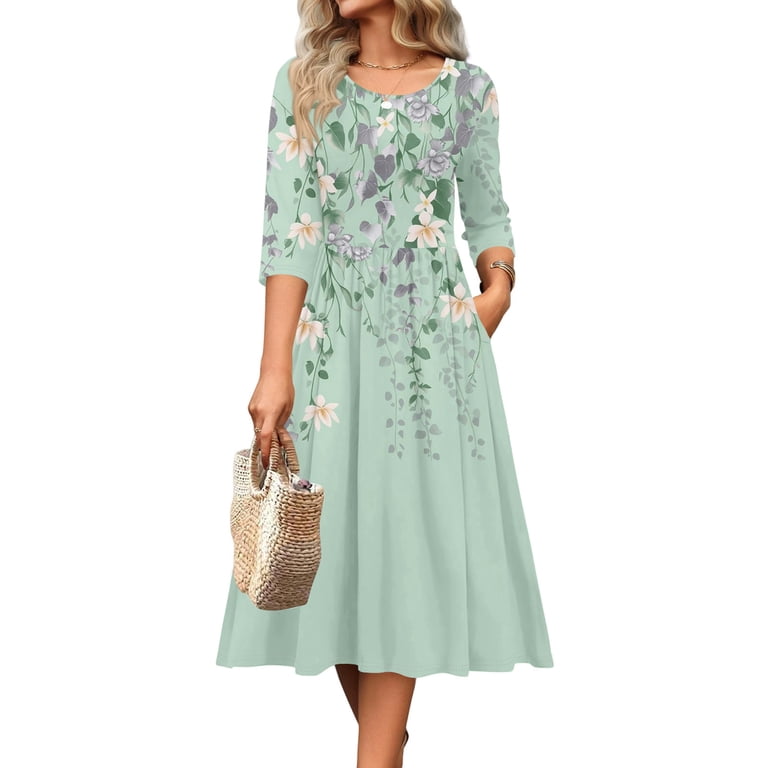 Wutalume Graduation Dress Vintage Floral