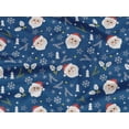 thumbnail image 5 of oneOone Rayon Blue Fabric Christmas Dress Material Fabric Print Fabric By The Yard 56 Inch Wide-T6, 5 of 6