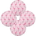 thumbnail image 2 of SKYSONIC White Dots Flamingo Round Placemats for Dining Table Non-Slip Heat-Resistant Polyester Table Mats Set of 1 Washable Table Mats for Kitchen Dining Table Decoration (682), 2 of 7