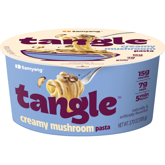 Samyang Tangle Creamy Mushroom Linguine Instant Pasta, 3.70 oz, Big Bowl