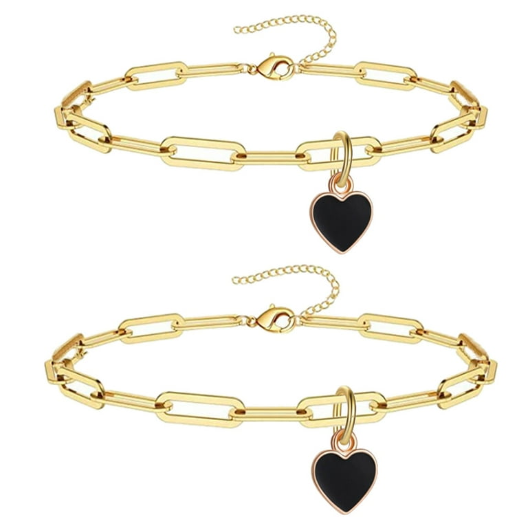Silvora Initial Heart Bracelet Charms Bracelets 925 Sterling Silver Chain  Bracelets for Women Teen Girls - Letter A 