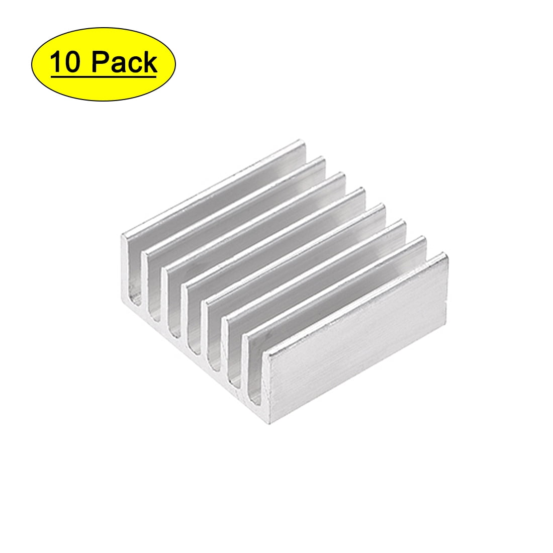 10x mini Aluminium Kühlkörper 11mm x 11mm x 5mm