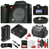Leica SL (Typ 601) Mirrorless Digital Camera (10850)   64GB Extreme Pro Card   Card Reader   Case    Cleaning Set   Memory Wallet - Starter Bundle