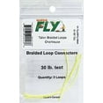 thumbnail image 2 of Superfly TBL-30-18 Braided Leader Loops Connectors Chartreuse (034521), 2 of 2