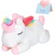 thumbnail image 1 of WhiteAlmohada de felpa suave de unicornio relleno blanco con alas de cuerno de arcoíris cumpleaños para niñas pequeñas, 15,5', 1 of 3