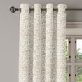 thumbnail image 3 of Ambesonne Victorian Grommet Curtain, Retro Swirl Flowers, 50" x 63", Beige White, 3 of 6