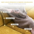 thumbnail image 5 of Harper & Bright Designs 118" Convertible Sectional Sofa Couch, 4 Seat Modern L-Shaped Sofa with Chaise, Chenille Fabric Deep Soft Seat Cloud Modular Couch for Apartments, Living Room, Ginger, 5 of 18