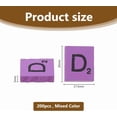 thumbnail image 2 of 200 piezas de letras de madera de colores, 20 x 17,5 x 5 mm, para aprender a escribir, crucigramas, letras A-Z., 2 of 9