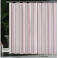 thumbnail image 4 of Ambesonne Geometric Shower Curtain, Vertical Line Art, 69"Wx84"L, Warm Taupe Pink White, 4 of 5