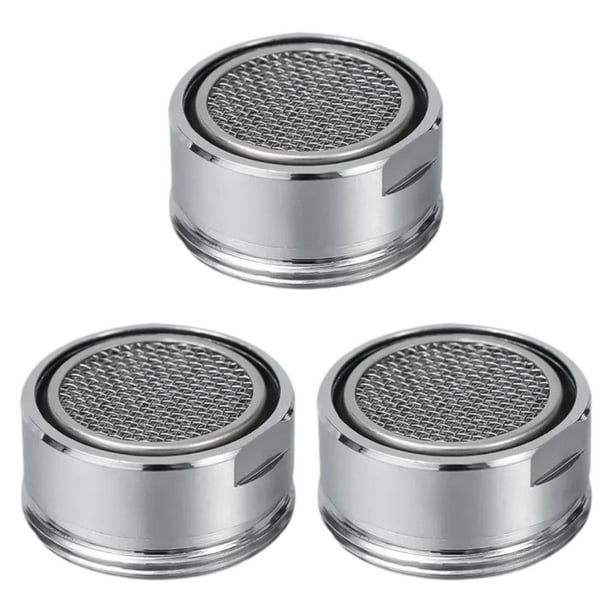 Suministros de piezas de repuesto para aireador de grifo de 3 piezas, con junta de espuma para cabezal de grifo, aireador de fregadero para baño, dorm