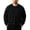 Black, variant on Horkkom Crewneck Sweatshirt Men Long Sleeve Work Casual Shirts Oversized Loose Sweatshirts with Pockets L