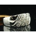 thumbnail image 3 of Diamond Ring Engagement Wedding Band Mens 10K White Gold Round Cut 1.01 Ct., 3 of 9