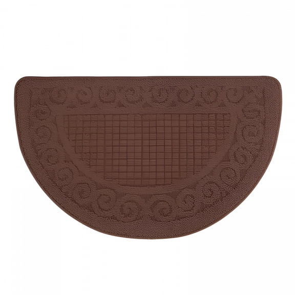 RLESO 2026 New Kitchen Rugs,Half Round Non-Slip Kitchen Bathroom Toilet Doormat,Kitchen Mats,Kitchen Rugs Carpet,Anti Skid Absorbent Floor Rug Mat for Kitchen Doorway Floors Accessories