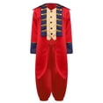 thumbnail image 3 of YiZYiF Ensemble de Vêtements Prince Médiéval pour Garçons Style Steampunk Queue-de-Pie à Manches Longues et Pantalon Rouge 6, 3 of 6