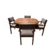 thumbnail image 1 of Comedor de madera de parota para 4 personas color café oscuro, 1 of 8