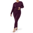 thumbnail image 6 of Fruit of the Loom Women's & Women's Plus Stretch Fleece Thermal Top and Bottom Set, 6 of 16