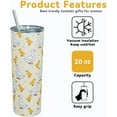 thumbnail image 3 of Duck Tumbler, Cute Skinny Tumbler with Straw and Lid - Yellow Duck Gifts for Women, Teens - Yellow Duck Coffee Cup/Coffee Mug, Kawaii Duck Things/Stuff/Decor, Double Wall Insulated Tumbler 20 Oz, 3 of 6