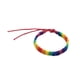 thumbnail image 1 of Pulsera de colores arcoíris hecha a mano, moderna, con cadena de cuerda, brazalete sencillo para hombre y mujer (colores mezclados uniformemente), 1 of 8