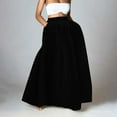 thumbnail image 4 of GZWYHT Maxi Skirt Fall Skirts Maxi Skirts for Women Reg & Plus Size Women's Long Skirts, Flowy Summer Skirt Aline Elastic High Waisted Trendy 2025 Long Skirt Flowy Skirt Womens Skirt Black Skirt XL, 4 of 7