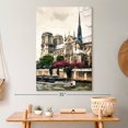 thumbnail image 4 of Elephant Stock Notre Dame River Wall Art - Vertical Canvas Wall Art - Living Room Wall Decor - Places Canvas - Beige And Brown Decor By Philippe Hugonnard - 20" x 30", 4 of 4