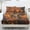 Autumn Deer Print, variant on HUIACONG Paw Print Christmas Deep Pocket Fitted Sheet, Stretchy Wrinkle Resistant Polyester Bed Sheet with Non Slip Secure Corners, Fade Resistant Machine Washable Mattress