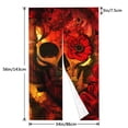 thumbnail image 3 of XMXT Japanese Noren Doorway Room Divider Curtain,Colorful Skull Print Restaurant Closet Door Entrance Kitchen Curtains, 34 x 56 inches, 3 of 7