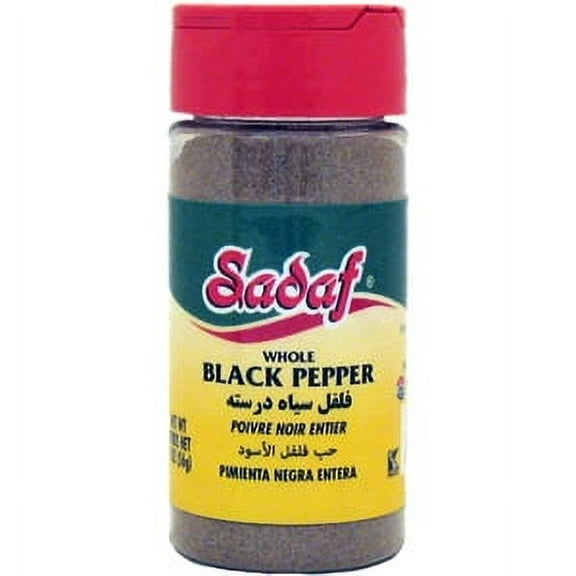 Sadaf Black Pepper Whole 2 oz.
