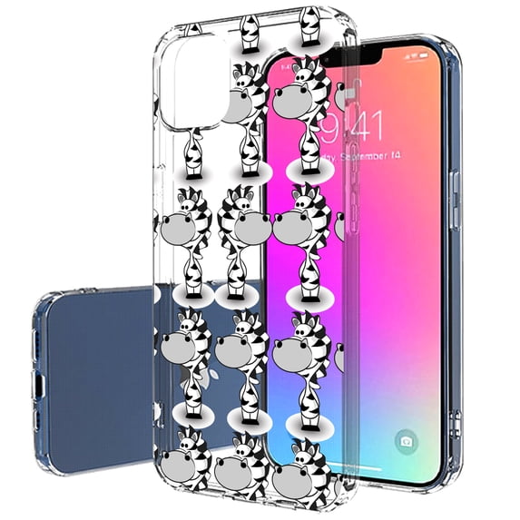 TalkingCase Slim Case for Apple iPhone 13 Pro, Slim Thin Gel Tpu Cover, Cow One Zodiac Print, Light Weight, Flexible, Soft, Anti-Scratch, Printed in USA
