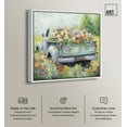 thumbnail image 2 of Vintage Trucks And Flowers Chic Farmhouse Canvas Wall Art by Art Remedy, White Floater Frame, 24"x24", 2 of 7