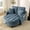 Blue-Two-seater sofa, variant on VEPXXP 42.68" Double Chaise Lounge - 2 Seater Corduroy Loveseat Sofa with Storage Footrest, Irregular Arc Design for Living Room Small Space - Blue