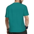 thumbnail image 2 of Wukai Teal Print Men's Short-Sleeved Mesh T-Shirt,Quick-Dry Short Sleeve Workout T-Shirt-Large, 2 of 8