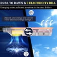 thumbnail image 6 of Gefolly 6500W Solar Street Lights Outdoor，Commercial Parking Lot Lights Solar Powered Outdoor Lights Dusk to Dawn，Yard Garden Flood Security Lamp with Sensor & Remote Control, IP67, 6 of 9