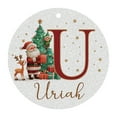 thumbnail image 2 of Adornos navideños personalizados con letras del alfabeto | 26 colgantes con letras para decorar en Navidad | Adornos colgantes de acrílico para el hogar, la oficina y el árbol de Navidad, 2 of 5