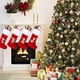 thumbnail image 5 of VEYLIN Christmas Stockings with Letters, 20 Inch Plush Christmas Stockings Large Embroidered Stockings & Holders for Kids/Adult Red Letter(A), 5 of 5