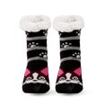 thumbnail image 2 of IROINNID Ankle Socks for Men and Women Christmas Gifts Winter Warm Cotton Plush Thicker Anti-slip Floor Socks Knit Soft Socks Savings,Black, 2 of 2