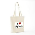 thumbnail image 7 of CafePress - I Love My Lova Tote Bag - Unisex Canvas Tote Bag, Beige, 1-Piece, 7 of 7