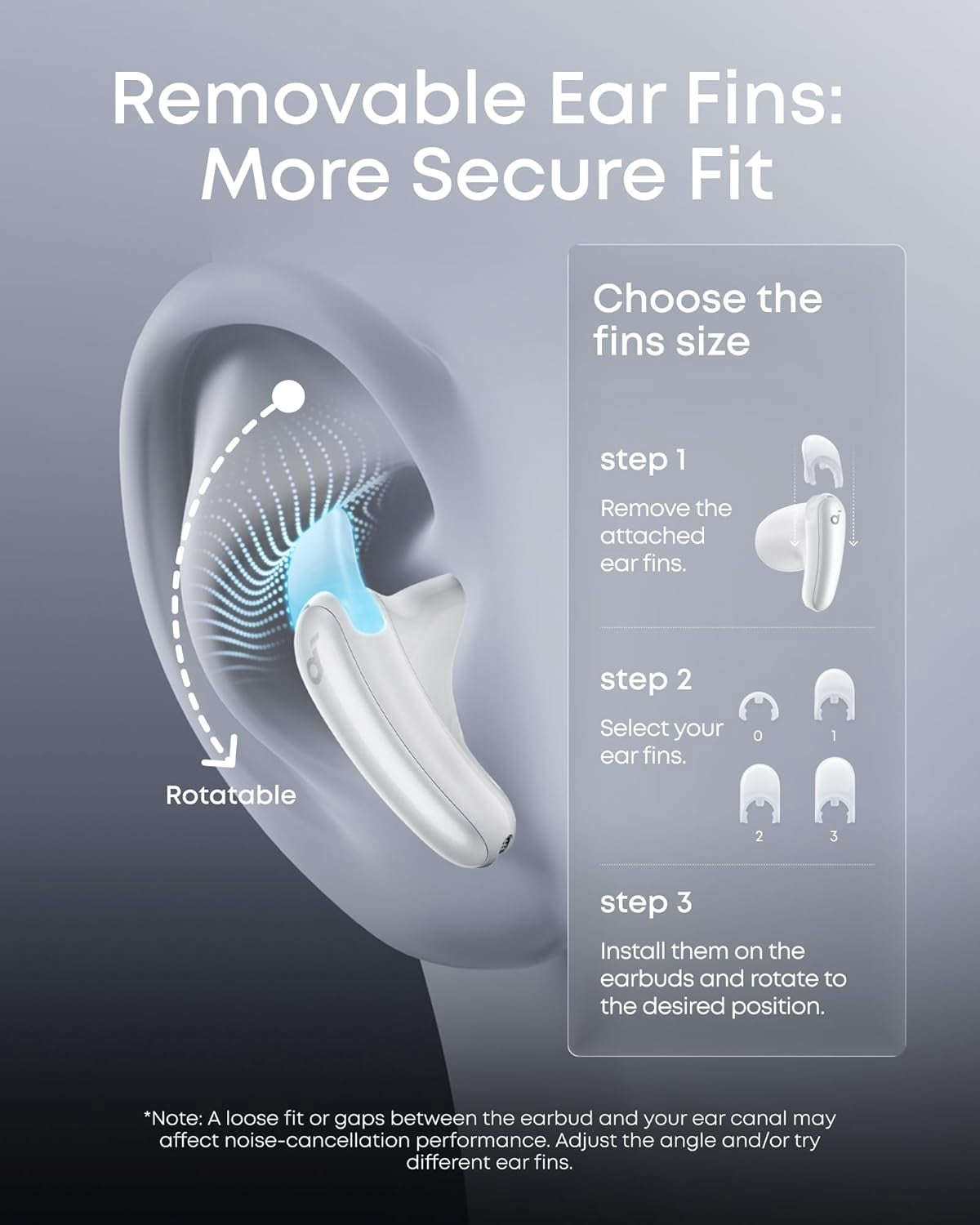 Soundcore by Anker Liberty Buds, Semi-in-Ear Earbuds, with Real-Time Adaptive ANC, Spatial Audio, 30H Playtime, Fast Charging, Translation, Wireless Bluetooth Headphones